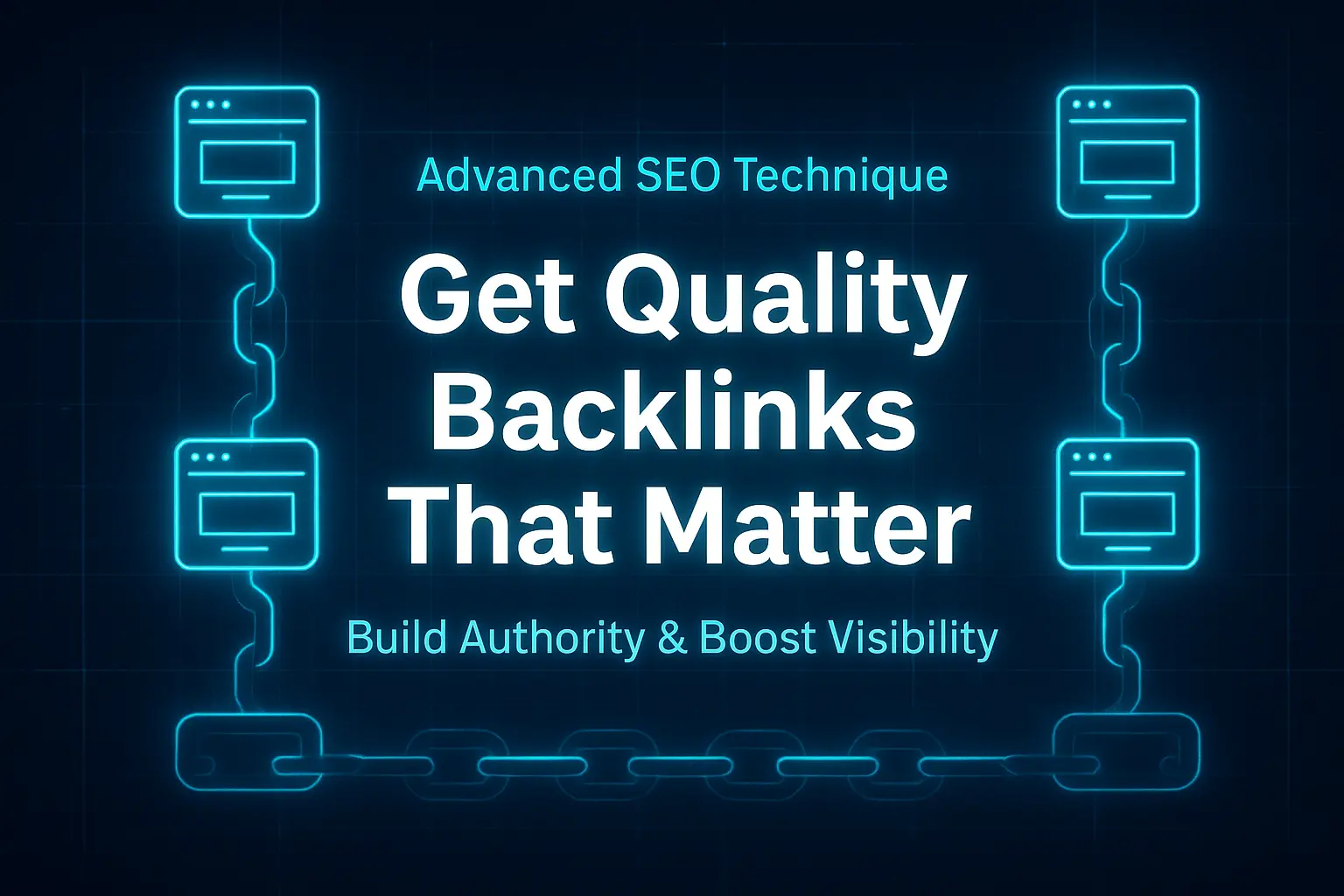 Advanced SEO Technique - Get Quality Backlinks That Matter